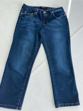 Max Jeans Women's Straight Leg Ankle Jeans - Dark Blue